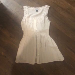 Cream colored tank top